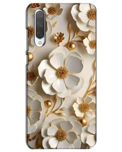 Чехол для Xiaomi Mi CC9e с картинкой «Белие бумажние  цвети»