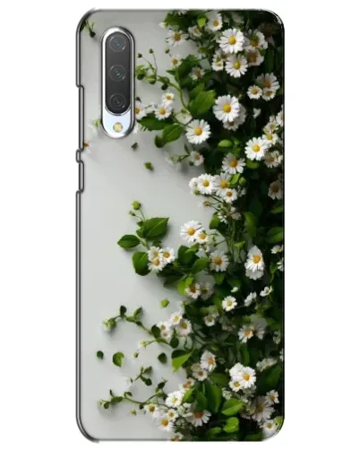Чехол для Xiaomi Mi CC9e с картинкой «Ветка мелких белых цветов»