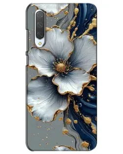 Чехол для Xiaomi Mi CC9e с картинкой «Белый цветок и золотой флюид»