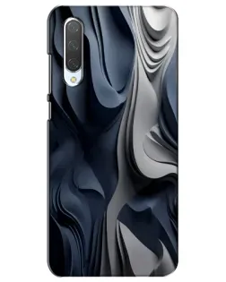 Чехол для Xiaomi Mi CC9e с картинкой «Объемные синие складки»