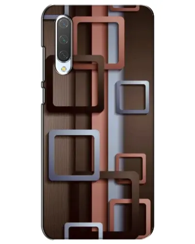 Чехол для Xiaomi Mi CC9e с картинкой «Коричневые объемные квадраты» Чехол для Xiaomi Mi CC9e с картинкой «Коричневые объемные квадраты»