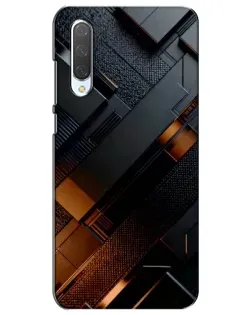 Чехол для Xiaomi Mi CC9e с картинкой «Черные геометрические блоки»