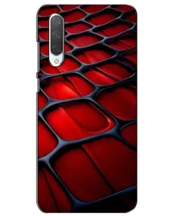 Чехол для Xiaomi Mi CC9e с картинкой «Красная глянцевая сетка»