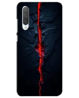 Чехол для Xiaomi Mi CC9e с картинкой «Kрасная лавовая трещина»