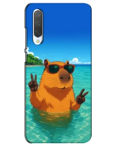 Чехол для Xiaomi Mi CC9e с картинкой «Морская капибара»