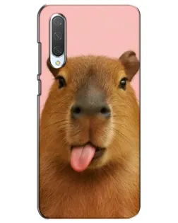 Чехол для Xiaomi Mi CC9e с картинкой «Капибара с языком»