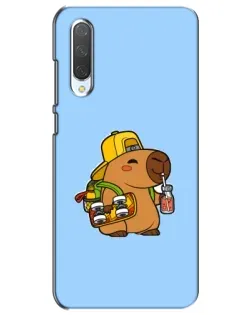 Чехол для Xiaomi Mi CC9e с картинкой «Капибара на скейте»