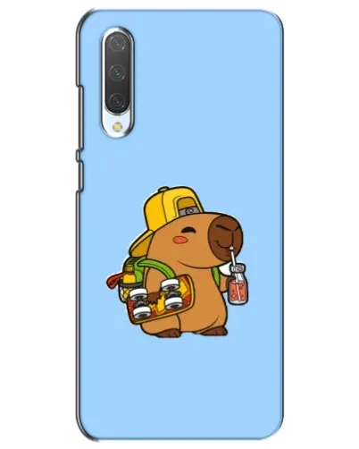 Чехол для Xiaomi Mi CC9e с картинкой «Капибара на скейте»