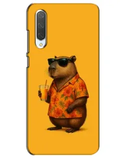 Чехол для Xiaomi Mi CC9e с картинкой «Капибара на отдыхе»