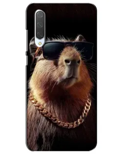 Чехол для Xiaomi Mi CC9e с картинкой «Капибара золотая цепь»