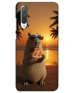 Чехол для Xiaomi Mi CC9e с картинкой «Капибара с пиццей»