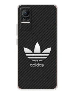 Чехол для Xiaomi Civi 1S с картинкой «Adidas Карбоновая текстура»