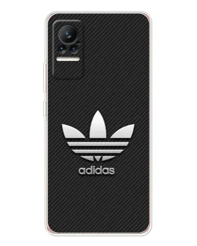 Чехол для Xiaomi Civi 1S с картинкой «Adidas Карбоновая текстура»