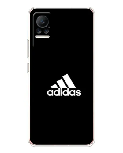 Чехол для Xiaomi Civi 1S с картинкой «Черная классика Adidas»