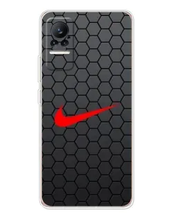 Чехол для Xiaomi Civi 1S с картинкой «Nike — карбоновая сетка»