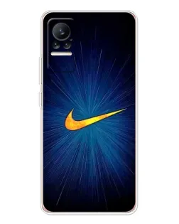Чехол для Xiaomi Civi 1S с картинкой «Синий пульс Nike»