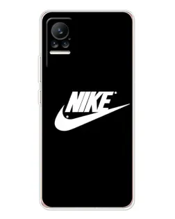 Чехол для Xiaomi Civi 1S с картинкой «Мазки краски Nike»