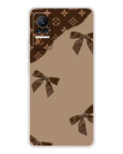 Чехол для Xiaomi Civi 1S с картинкой «LV — кофейный атлас»