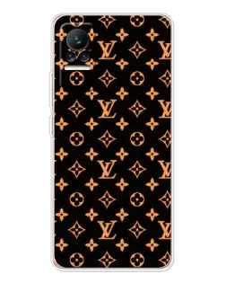 Чехол для Xiaomi Civi 1S с картинкой «Золотая монограмма LV»