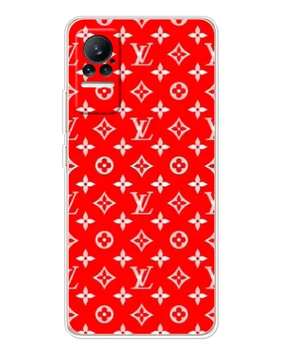 Чехол для Xiaomi Civi 1S с картинкой «Яркий паттерн LV»