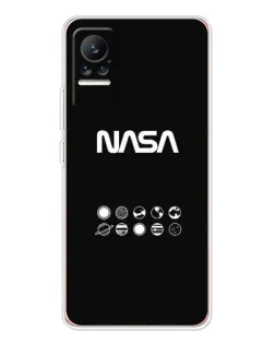 Чехол для Xiaomi Civi 1S с картинкой «NASA — технический принт»