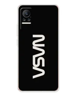Чехол для Xiaomi Civi 1S с картинкой «NASA — вертикальный логотип»