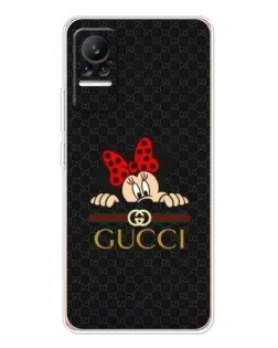 Чехол для Xiaomi Civi 1S с картинкой «Минни Маус Gucci — черный»
