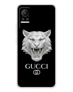 Чехол для Xiaomi Civi 1S с картинкой «Gucci — серебряный лев»