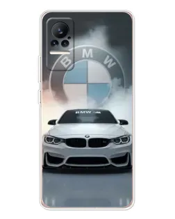 Чехол для Xiaomi Civi 1S с картинкой «BMW в белом дыму»