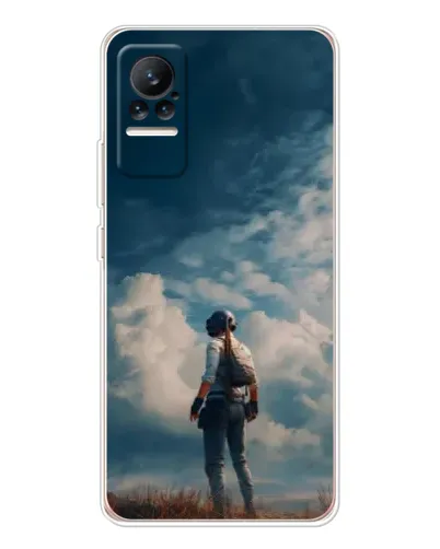 Чехол для Xiaomi Civi 1S с картинкой «Герой PUBG на скале» Чехол для Xiaomi Civi 1S с картинкой «Герой PUBG на скале»