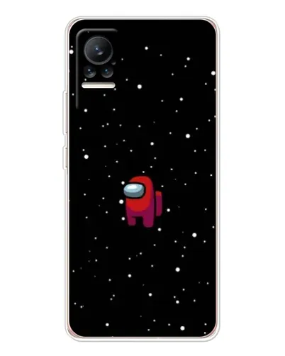 Чехол для Xiaomi Civi 1S с картинкой «Красный Among Us»