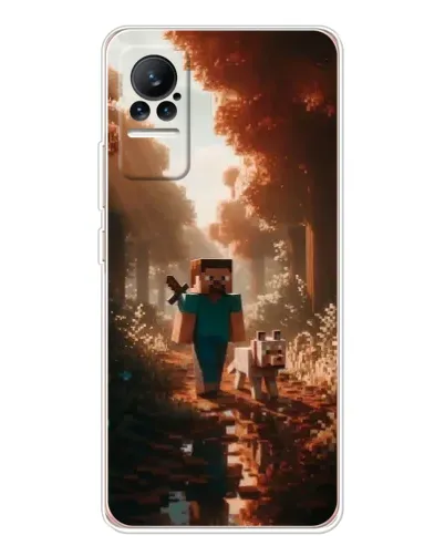 Чехол для Xiaomi Civi 1S с картинкой «Стив в лесу» Чехол для Xiaomi Civi 1S с картинкой «Стив в лесу»