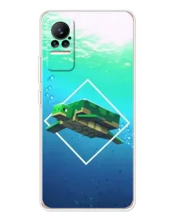 Чохол для Xiaomi Civi 1S з картинкою «Черепаха Minecraft»