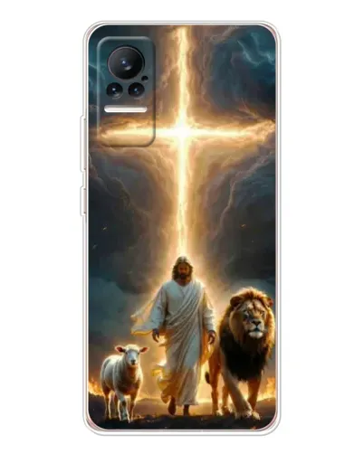 Чехол для Xiaomi Civi 1S с картинкой «Лев Иуды и Свет»