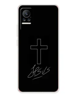 Чохол для Xiaomi Civi 1S з картинкою «Графічний хрест Jesus» Чохол для Xiaomi Civi 1S з картинкою «Графічний хрест Jesus»