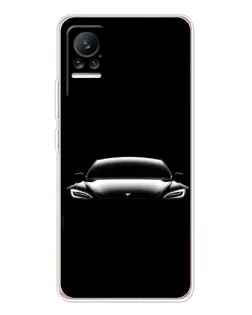 Чохол для Xiaomi Civi 1S з картинкою «Фари Tesla Night»