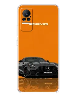 Чохол для Xiaomi Civi 1S з картинкою «Помаранчевий Mercedes AMG»