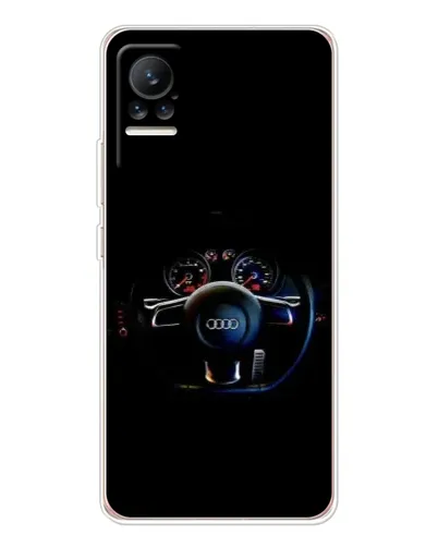 Чехол для Xiaomi Civi 1S с картинкой «Салон Audi — руль»