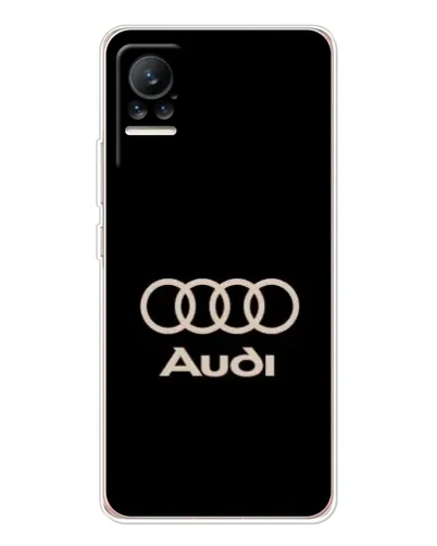 Чехол для Xiaomi Civi 1S с картинкой «Audi — золотой логотип»