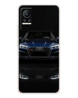 Чехол для Xiaomi Civi 1S с картинкой «Audi — ночное отражение»