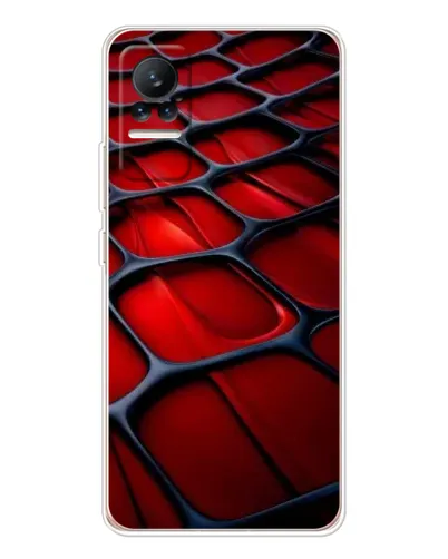 Чохол для Xiaomi Civi 1S з картинкою «Червона глянцева сітка» Чохол для Xiaomi Civi 1S з картинкою «Червона глянцева сітка»