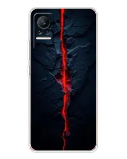Чохол для Xiaomi Civi 1S з картинкою «Червона лавова тріщина»