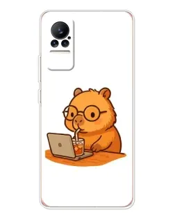 Чохол для Xiaomi Civi 1S з картинкою «Капібара з ноутбуком» Чохол для Xiaomi Civi 1S з картинкою «Капібара з ноутбуком»