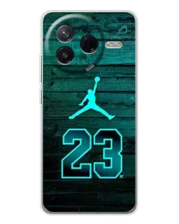Чехол для Xiaomi Civi 4Pro с картинкой «Jordan Cyan 23»