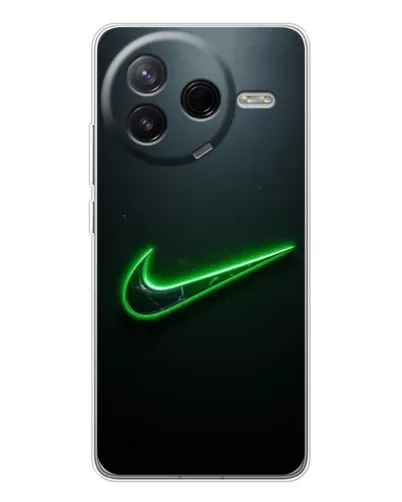 Чехол для Xiaomi Civi 4Pro с картинкой «Неоновый контур Nike»