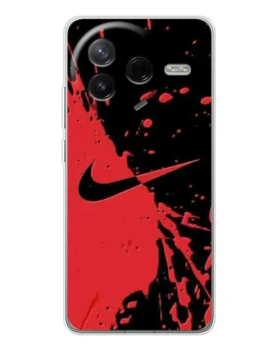 Чохол для Xiaomi Civi 4Pro з картинкою «Червоні бризки Nike» Чохол для Xiaomi Civi 4Pro з картинкою «Червоні бризки Nike»
