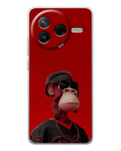Чехол для Xiaomi Civi 4Pro с картинкой «Bored Ape в красном»