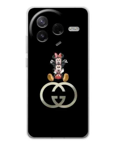 Чехол для Xiaomi Civi 4Pro с картинкой «Минни Маус на лого»