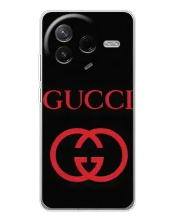 Чехол для Xiaomi Civi 4Pro с картинкой «Gucci — красный логотип»