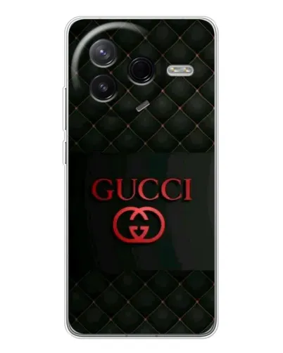 Чехол для Xiaomi Civi 4Pro с картинкой «Gucci — стеганый черный»